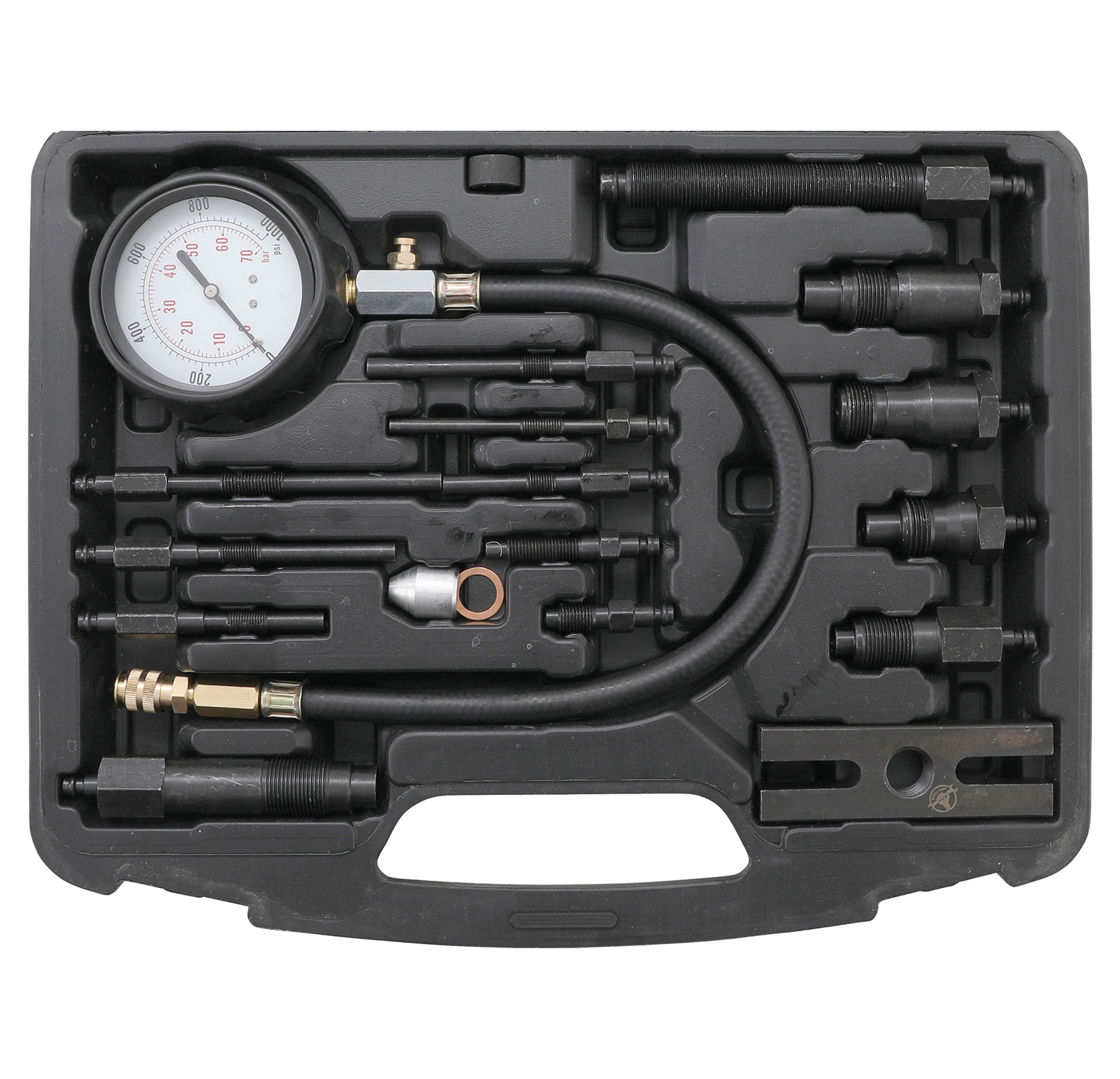 compressiometre de moteur essence pour bougies de m10, 12, 14, 18 -  silverline - Clés et douilles - Achat & prix