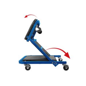 CHARIOT DE VISITE PLIANT CONVERTIBLE / SIEGE TABOURET A ROULETTES