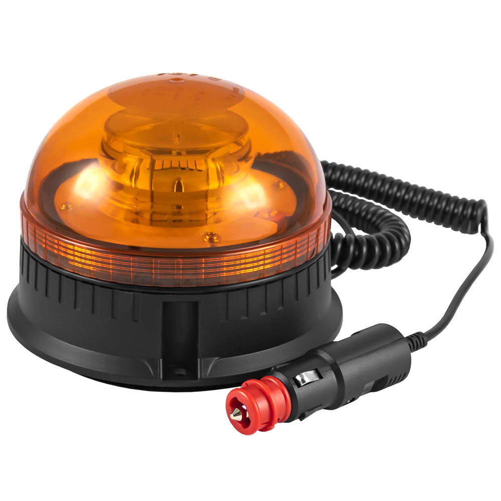Gyrophare à LED rechargeable (orange), Classe 3, magnétique, 12-24V, 5  heures d'autonomie